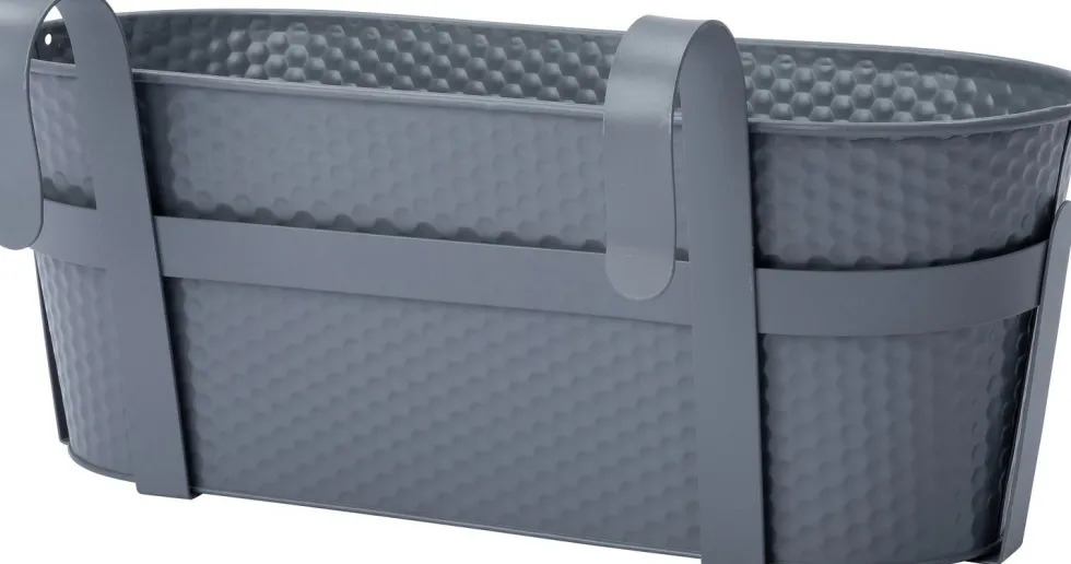 Intratuin balkonbak Semi grijs 51 x 26 x 21 cm