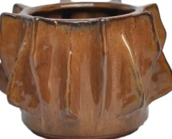 Intratuin bloempot Adan bruin D 18 H 12,5 cm