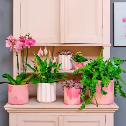 Intratuin bloempot Agil roze D 16 H 15 cm