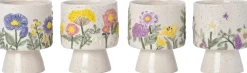 Intratuin bloempot Agra crème / blauw / geel D 12 H 15 cm