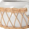 Intratuin bloempot Ahri wit D 19 H 10 cm