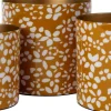 Intratuin bloempot Aimy geel / wit D 17 H 17 cm