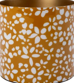 Intratuin bloempot Aimy geel / wit D 13 H 13 cm