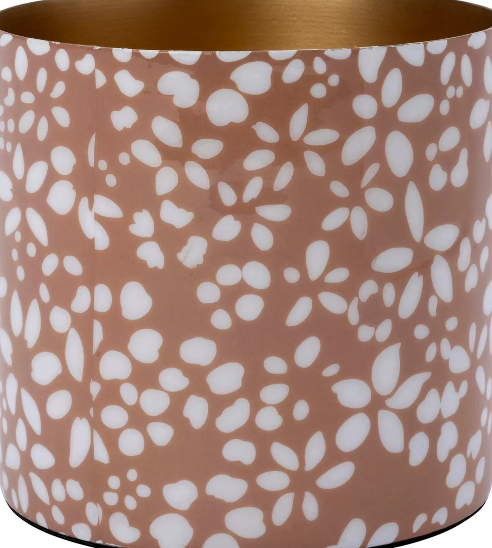 Intratuin bloempot Aimy roze / wit D 15 H 15 cm