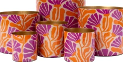 Intratuin bloempot Akio roze / oranje D 32 H 29 cm