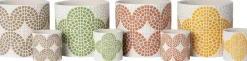 Intratuin bloempot Alon groen D 13,5 H 13 cm