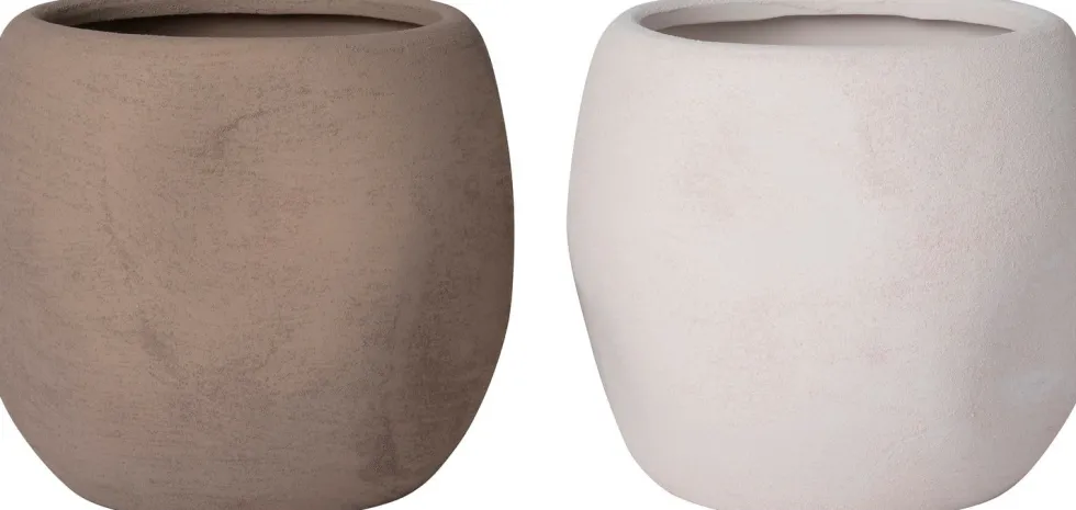 Intratuin bloempot Alta taupe D 30 H 26 cm