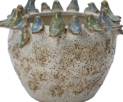 Intratuin bloempot Andor beige D 21 H 16 cm