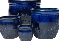 Intratuin bloempot Andy blauw D 50 H 48 cm