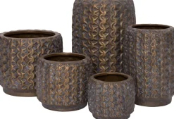Intratuin bloempot Ara koper D 16 H 22 cm