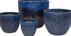Intratuin bloempot Atlantic blauw D 46 H 38 cm