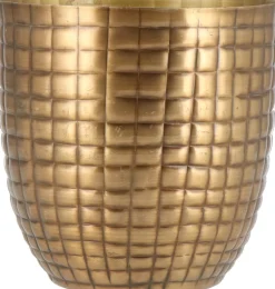 Intratuin bloempot Avani goud D 13 H 13 cm