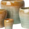Intratuin bloempot Avelin groen / bruin D 19 H 16 cm