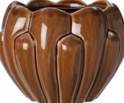 Intratuin bloempot Beach bruin D 17 H 13 cm