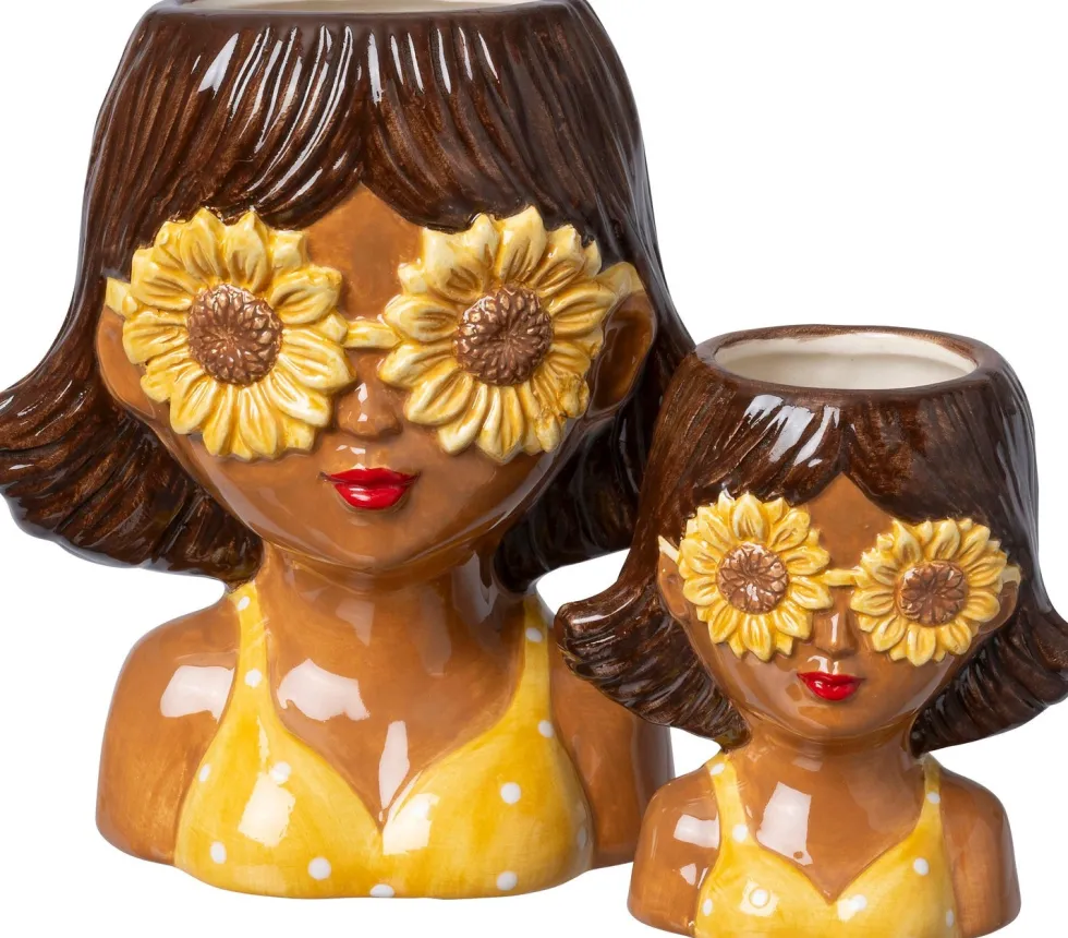 Intratuin bloempot Belia geel 10 x 7 x 12 cm