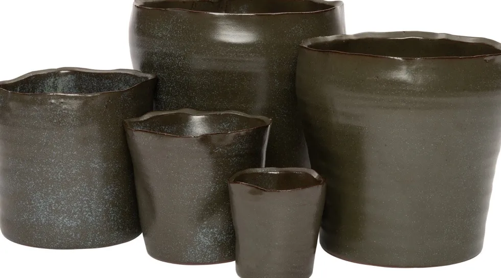 Intratuin bloempot Benthe groen D 19 H 19 cm