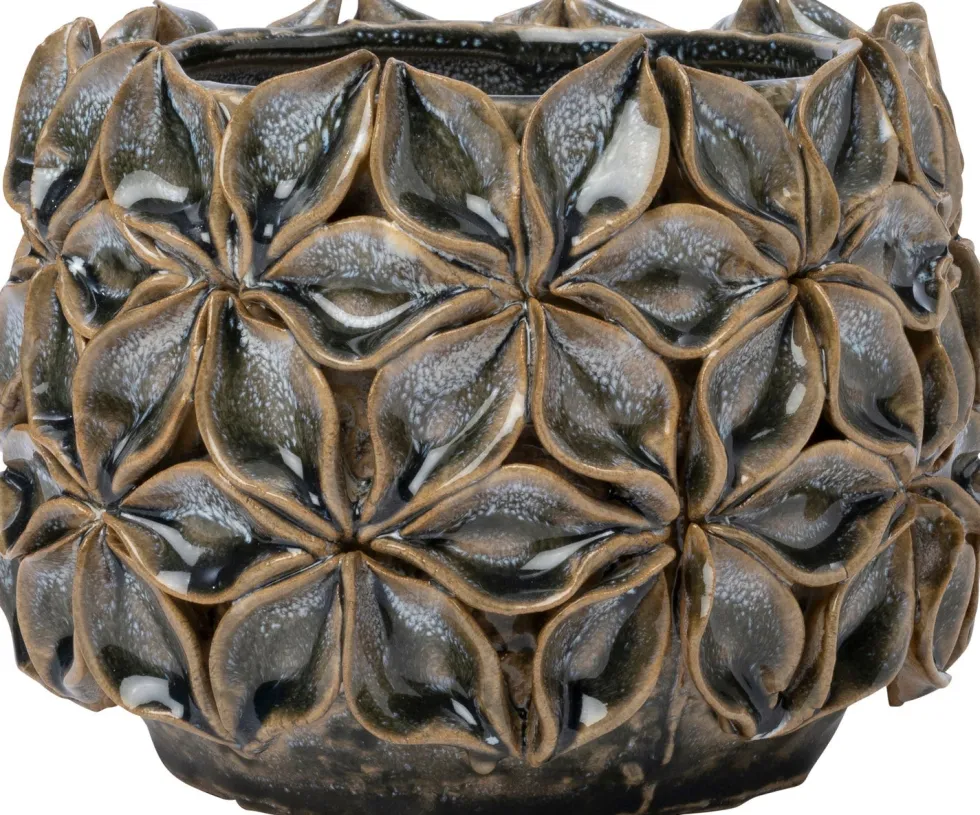 Intratuin bloempot Bilbao blauw D 11 H 8,5 cm