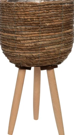 Intratuin bloempot blad bruin 46 cm