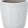 Intratuin bloempot Blad wit D 26 H 23 cm