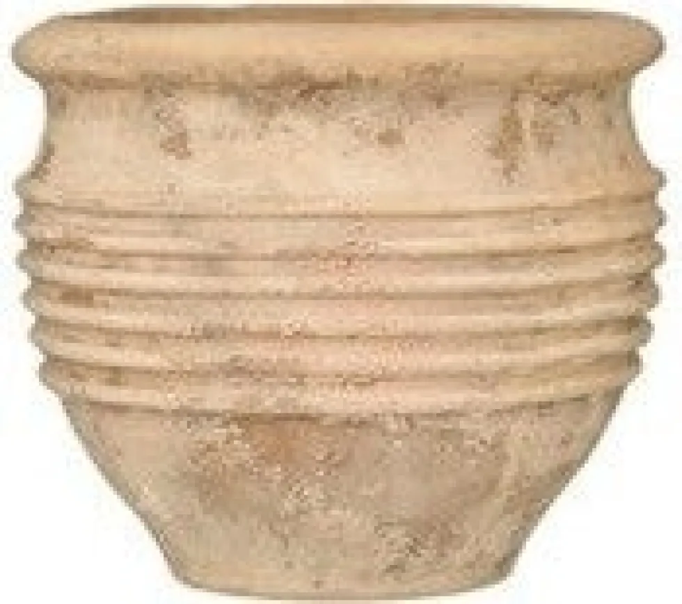 Intratuin bloempot Blond Beige D 33 H 28 cm