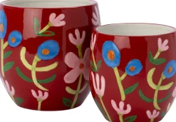 Intratuin bloempot Boaz rood D 18,8 H 18 cm
