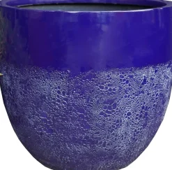 Intratuin bloempot Bobby blauw D 25 H 23 cm