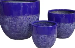 Intratuin bloempot Bobby blauw D 46 H 41 cm