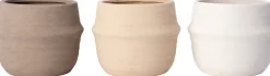 Intratuin bloempot Calma taupe D 15 H 12 cm