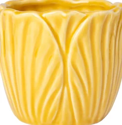 Intratuin bloempot Cebu geel D 14 H 12 cm