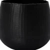 Intratuin bloempot Celest zwart D 25 H 22 cm
