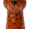 Intratuin bloempot Cheetah oranje 12,5 x 11,5 x 23,5 cm