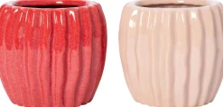 Intratuin bloempot Cira rood D 14 H 12 cm