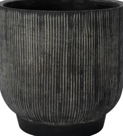 Intratuin bloempot Cort zwart D 12 H 12 cm