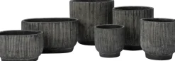 Intratuin bloempot Cort zwart D 12 H 12 cm