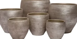 Intratuin bloempot Danichia goud D 36 H 33 cm