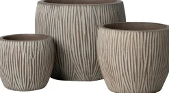 Intratuin bloempot Dave taupe D 23 H 19 cm