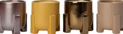 Intratuin bloempot Devon op voet brons D 16,5 H 16 cm