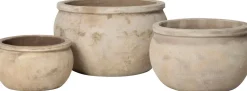 Intratuin bloempot Didi beige D 50 H 29 cm