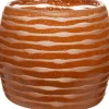 Intratuin bloempot Dieke oranje D 10 H 8,5 cm