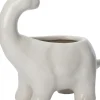 Intratuin bloempot Dino wit 15,5 x 8 x 15 cm