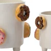 Intratuin bloempot Donut wit / bruin D 18 H 15 cm