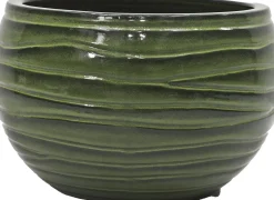 Intratuin bloempot Eddie groen D 41 H 27 cm