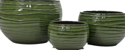 Intratuin bloempot Eddie groen D 31 H 20 cm