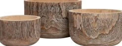 Intratuin bloempot Eddie naturel D 22 H 13 cm