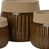 Intratuin bloempot Eden bruin D 14 H 12 cm
