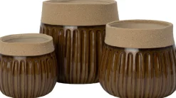Intratuin bloempot Eden bruin D 14 H 12 cm