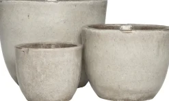 Intratuin bloempot eivorm grijs D 30,5 H 24,5 cm