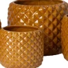 Intratuin bloempot Ellis geel D 18 H 17 cm