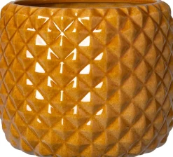 Intratuin bloempot Ellis geel D 14 H 13 cm