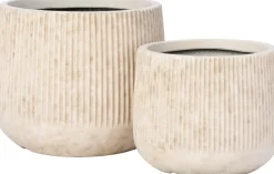 Intratuin bloempot Elune beige D 16,5 H 13,4 cm